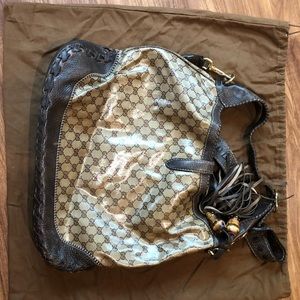 Gucci Bags - GUCCI GG Convertible Crystal Beige/Brown Bag Gucci Bags - GUCCI GG Convertible Crystal Beige/Brown Bag